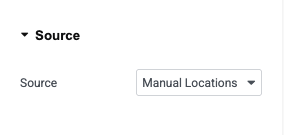 Manual location entry fields in Elementor widget panel
