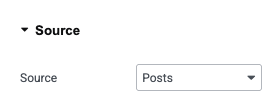 Location Source dropdown with Posts selected
