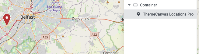 Dragging ThemeCanvas Locations widget onto Elementor canvas