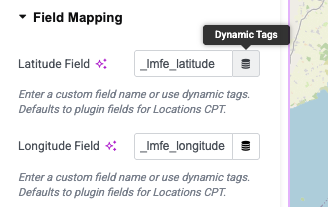 Field mapping section with auto-populated plugin field names