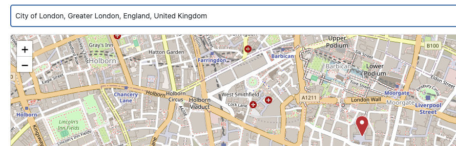 Complete Location Coordinates metabox with map, search, and inputs